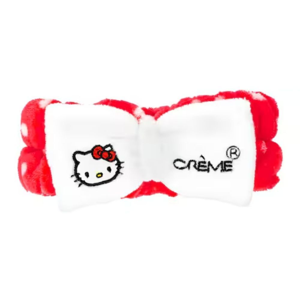 🔺️NIB Hello Kitty White & Reddish Pink Plush Spa Headband